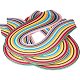 Pandahall элитный прямоугольник 36 цвета квиллинг бумажные полоски, разноцветные, 525x5 мм, о 360strips / мешок, 36color / мешок