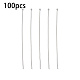 100 Stück Messing-Kugelkopfstifte&nbsp;KK-YW0002-42S-2