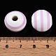 Perles de bois imprimées sur le thème de Pâques&nbsp;WOOD-T032-22K-4
