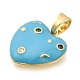 Подвески из латунных микростразов KK-S049-13G-2