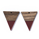 Resin & Walnut Wood Pendants RESI-T035-06D-2