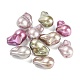 Perles en plastique ABS peintes au four KY-C017-10-1
