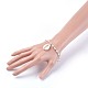 Glass Beads Charm Bracelets BJEW-JB04050-M-4