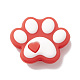 Dog Paw Print Food Grade Eco-Friendly Silicone Beads SIL-K002-01A-3