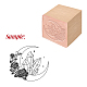 Craspire 1pc sellos de madera de haya DIY-CP0007-97J-3