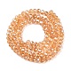 Chapelets de perles en verre électroplaqué&nbsp;EGLA-A044-T3mm-A23-3