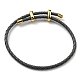 Bracelets en cuir tressé BJEW-G675-06G-11-1