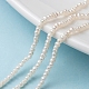 Fili di perle di perle d'acqua dolce coltivate naturali PEAR-G007-42-6