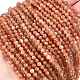 Natürliche sunstone Perlen Stränge&nbsp;G-L597-C01-02-1