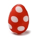 Easter Polka Dot Egg Silicone Focal Beads SIL-A006-18B-1