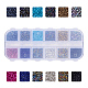 Perlas de vidrio para hornear pintado y plateado MRMJ-S028-002N-1