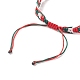 Bracelet cordon tressé en nylon BJEW-TA00138-5
