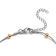 304 bracelets de cheville chaîne serpent ronde en acier inoxydable X-AJEW-G024-13A-2