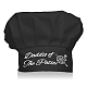 CREATCABIN Chef Hat Daddio Of The Patio Pizza Adjustable Elastic Kitchen Cooking Hat Funny Premium Quality Cap for Chef Birthday Party Cooking Class Black AJEW-WH0242-006-1
