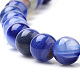 Natural Striped Agate/Banded Agate Beads Strands G-S259-04B-6mm-3