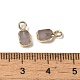 Прямоугольные подвески из натурального розового кварца G-Q169-07G-10-3
