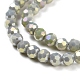 Round Full Rainbow Plated Faceted(32 Facets) Electroplate Glass Beads Strands X-EGLA-J130-FR16-2