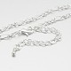 Iron Figaro Chain Necklace Making MAK-J009-35S-1