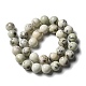 Chapelets de perles de jaspe dendritique naturelle G-H298-A15-05-3