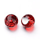 Faceted Round Glass Cabochons GGLA-L008A-03-1