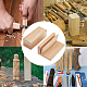 未完成のウッドシート  松の木の工芸品  長方形  小麦  100x40x6mm  10個/袋 DIY-WH0034-92B-7