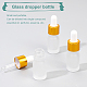 BENECREAT Frosted Empty Glass Dropper Bottles MRMJ-BC0002-63A-5