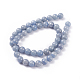 Aventurine bleue naturelle chapelets de perles G-G782-16-1-2