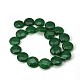 Chapelets de perles de jade blanche naturelle G-A110-20x6mm-06-2