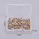 PH PandaHall 1Box About 80pcs 4 Color Smooth Rondelle Environmental Brass Bead Spacers for Jewelry Making (Platinum KK-PH0035-23-7