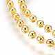 Stainless Steel Ball Chain Necklace Making MAK-L019-01C-G-2
