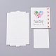 Cajas de papel kraft y tarjetas de exhibición de joyas de aretes CON-L015-A08-2