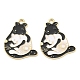 Pendentifs d'émail en alliage&nbsp;ENAM-D051-06G-2
