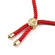 Bracelets coulissants ajustables à cordon torsadé en nylon BJEW-JB05322-01-3
