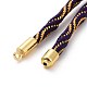 Bracelets argentés en corde de nylon MAK-C003-03G-23-2