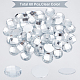 FINGERINSPIRE 60Pcs Flat Back Round Acrylic Rhinestones(Square Grid Surface) 30mm Clear Round Acrylic Crystal Gems Circle Gems for Jewelry Making Costume Jewels Cosplay Embelishments OACR-FG0001-06-4