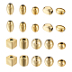 Fashewelry100pcs10スタイルuvメッキアクリルヨーロピアンビーズ  ミックス型  黄金メッキ  13~21x14.5~21x9~18.5mm  穴：5~6mm  10個/スタイル PACR-FW0001-01-1