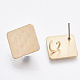 Accessoires de accessoires de puces d'oreilles en fer à surface lisse IFIN-T012-95-RS-1