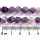 Natural Purple Fluorite Beads Strands G-G030-A08-01-5
