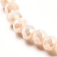 Bracelet extensible en perles rondelles de verre à facettes pour enfant BJEW-JB06807-16-3