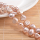 Natural Pearl Nuggets Beaded Necklace NJEW-P126-A-01A-01-2
