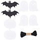 OLYCRAFT 8pcs 4 Style Basket Tags Acrylic Hanging Tags Ghost Pumpkin Bat Acrylic Organizer Hanging Labels with 1pc Jute Cord for Storage Bins Baskets Halloween Decotation DIY-OC0008-63-1