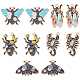 Sunnyclue 20 pièces 5 pendentifs en alliage d'émail de série d'insecte de style ENAM-SC0004-71-1