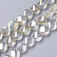 Chapelets de perles en verre électroplaqué EGLA-J149-B-FR06-1