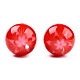 Flower Opaque Resin Beads RESI-T054-001C-2