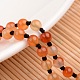 Natural Agate Beaded Necklaces NJEW-E058-04-4
