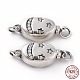 925 Sterling Silver Bayonet Clasps STER-D035-15AS-1