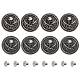 Gorgecraft 8 Sets 2 Style Alloy Coin Screwback Rivets FIND-GF0004-31-1