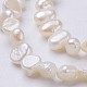 Fili di perle di perle d'acqua dolce coltivate naturali PEAR-P002-44-3