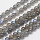 Chapelets de perles rondes en labradorite naturelle, AA grade, 6mm, Trou: 1mm, Environ 66 pcs/chapelet, 15.5 pouce