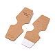 Fold Over Kraft Paper Adhesive Jewelry Display Cards for Necklace & Bracelet Display CDIS-YW0001-06-2